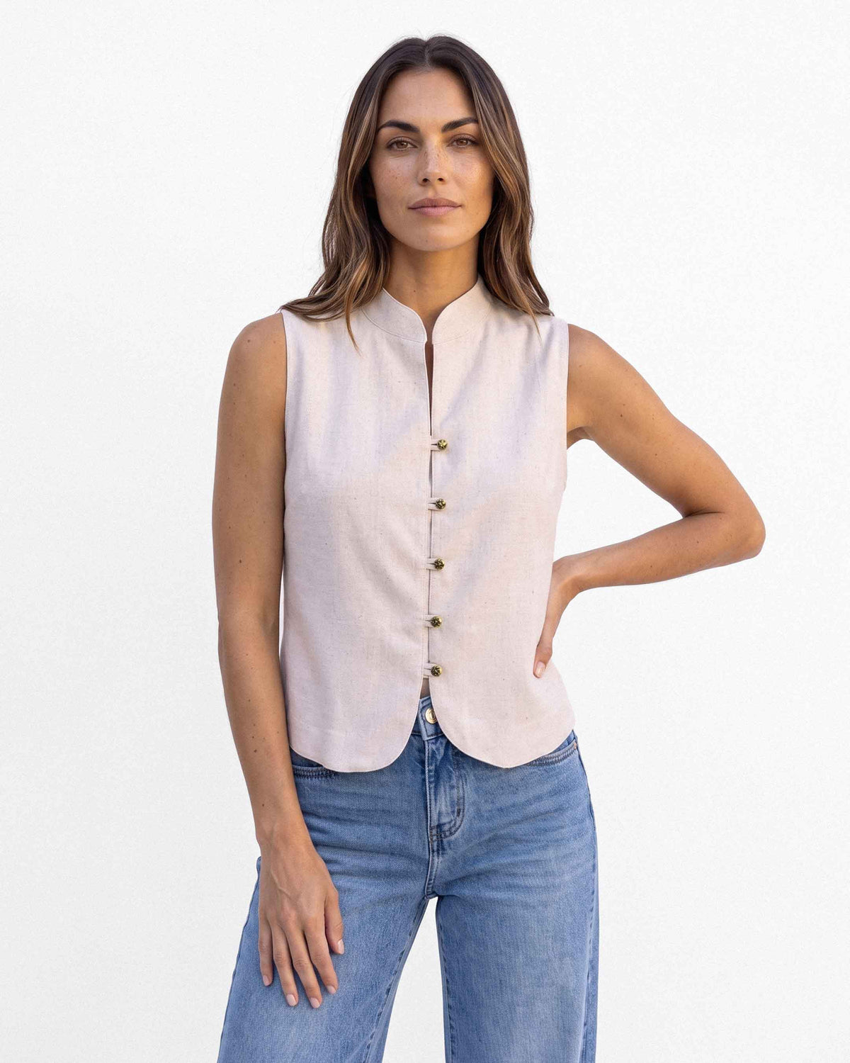 Top King Lino Genova, color crudo