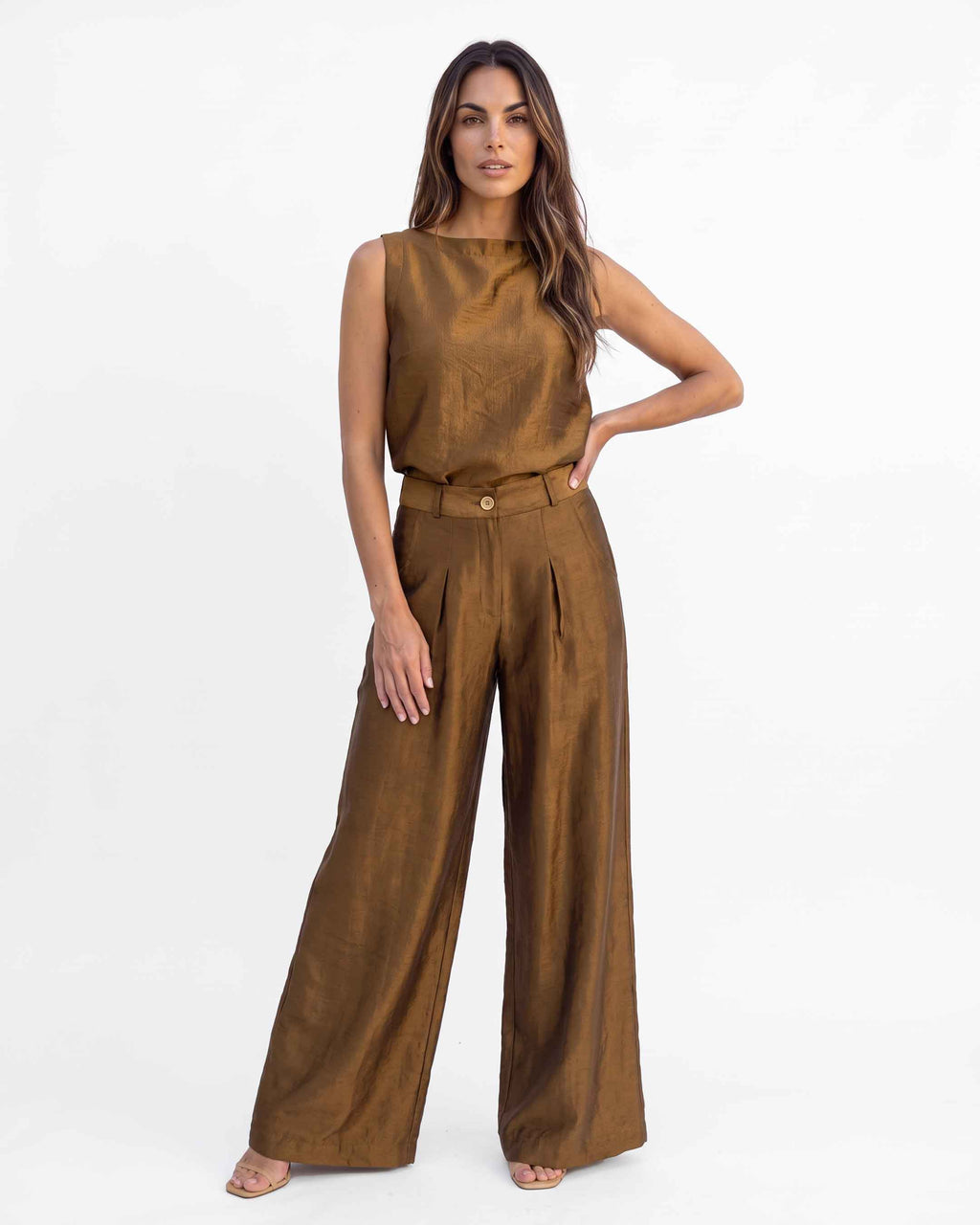 Top Paulina Join Life, color tabaco