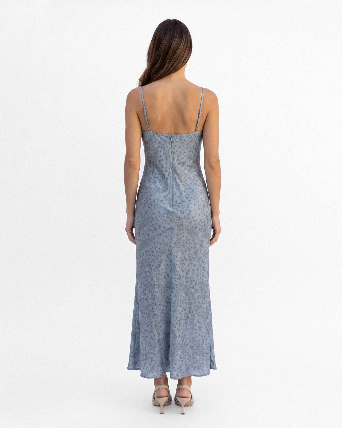 Vestido Estampado Print, color celeste