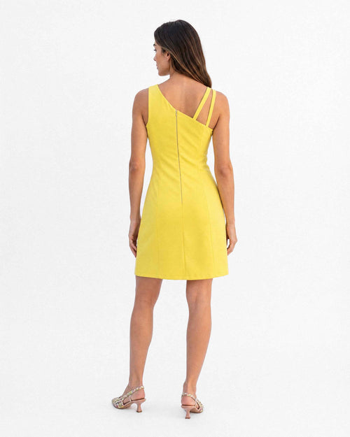 Vestido Londres Milan, color amarillo