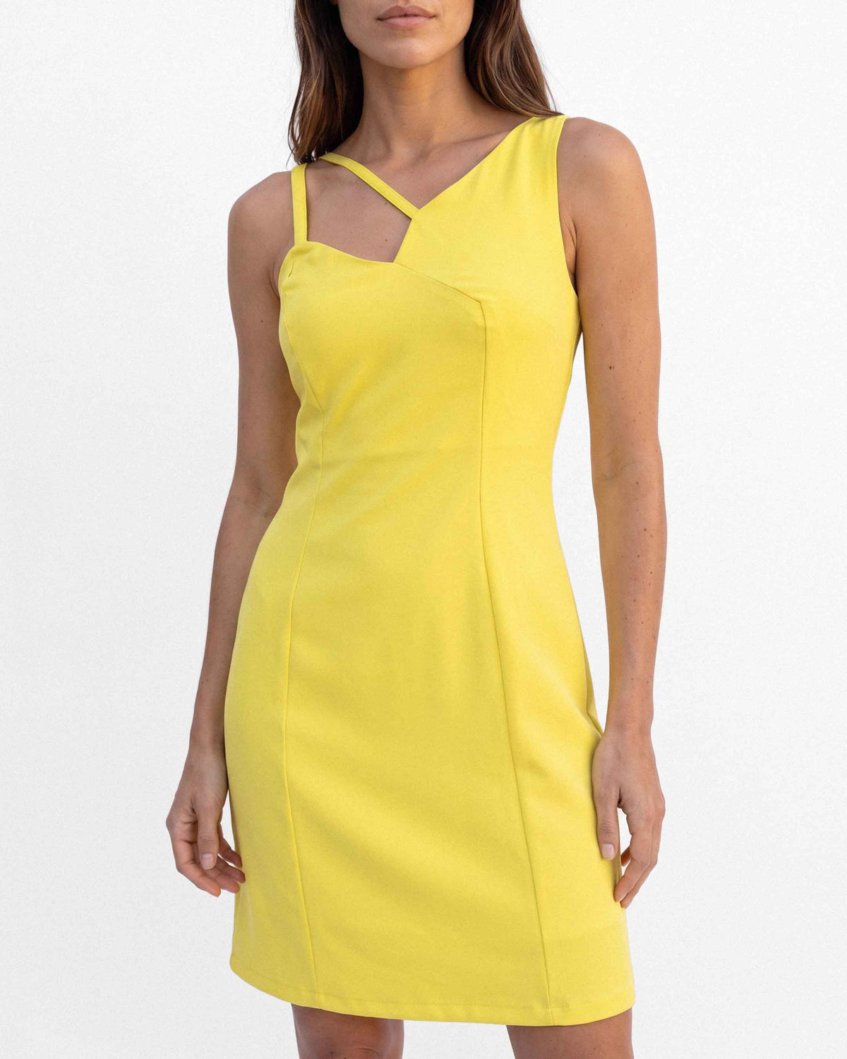 Vestido Londres Milan, color amarillo